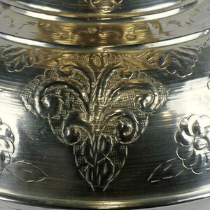 Antique Brass Vase, Extra Large Vase, Brass Engraved Vase image 3