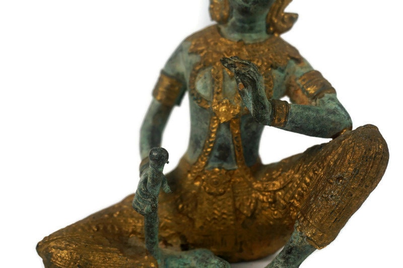 置物 ブロンズ タイ 胡弓