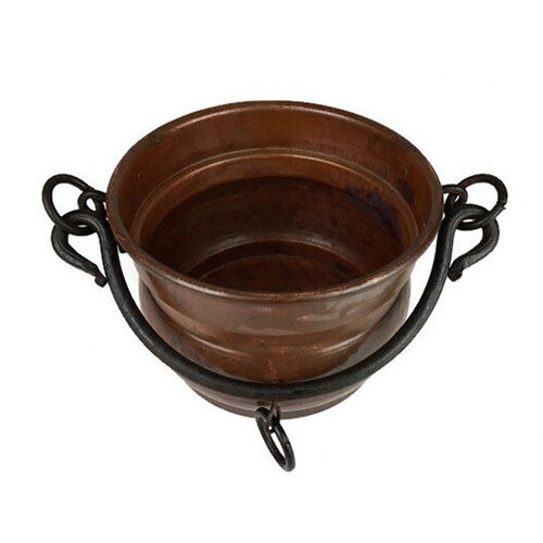 Vintage Copper Planter, Antique Copper Jardiniere With Iron Handle shops