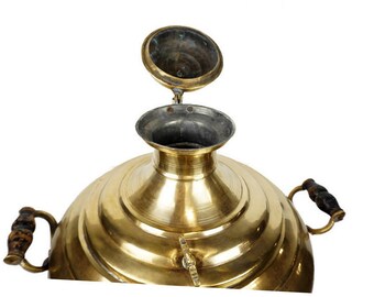 大型真鍮サモワール 20 L、アンティーク サモワール、レア サモワール