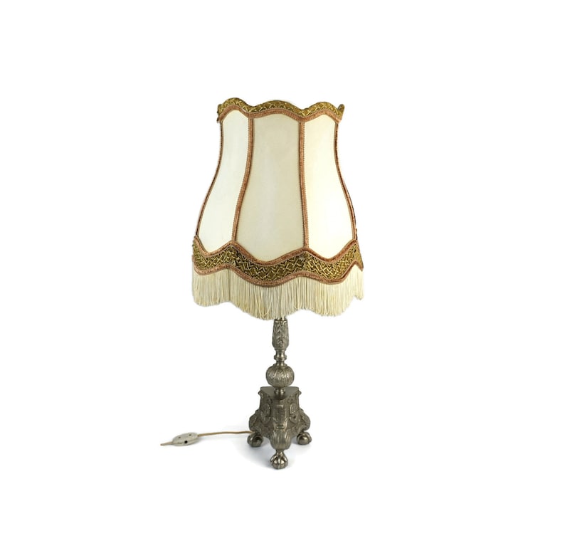 Antique Table Lamp, Horses Table Lamp, Victorian Large Table Lamp image 9