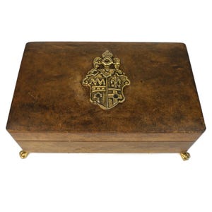 Antique Cigar Box, Cigar Storage Box, Wooden Cigar Storage Box, Vintage Tobacciana