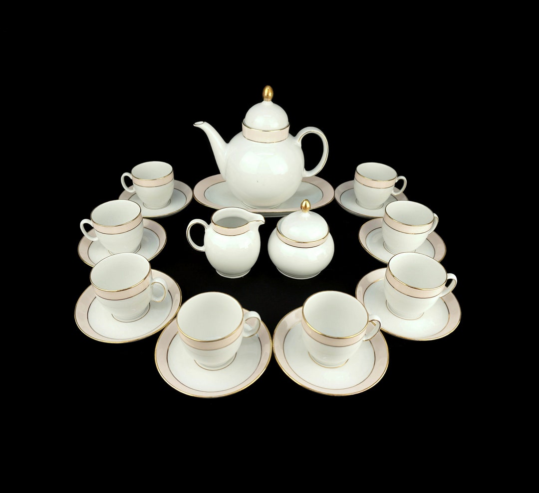 Vintage Porcelain Tea Coffee Set, Bavarian Porcelain Tea Coffee Set - Etsy