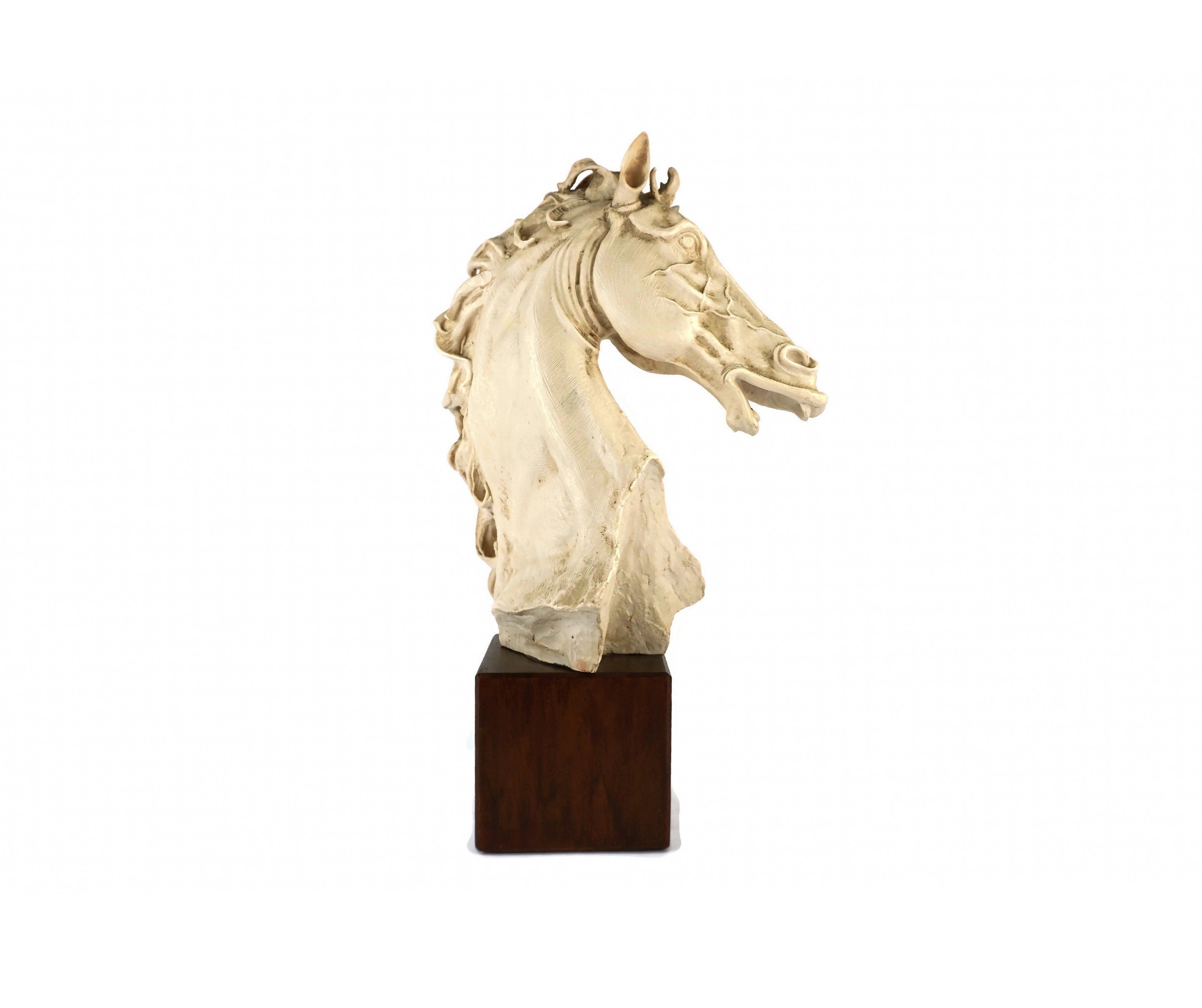 Armani Horse Head Sculpture, Large Horse Head Statue Armani