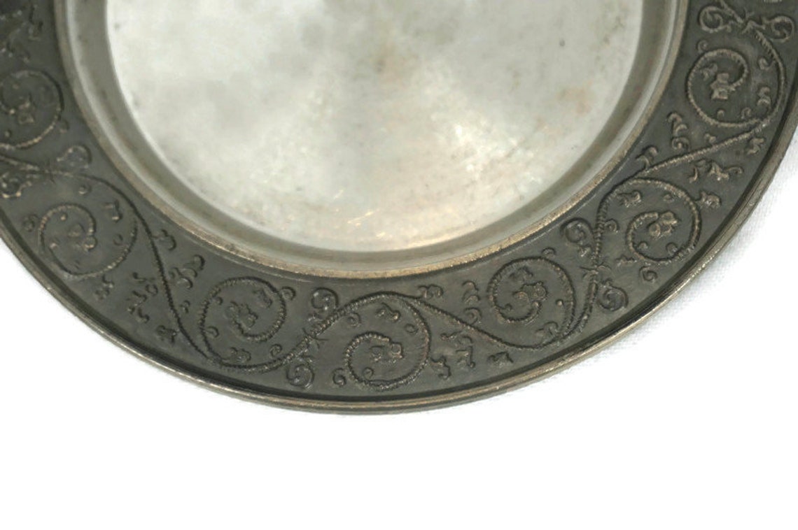 Antique Jewelry Tray Vintage Engraved Ring Dish Engraved Etsy