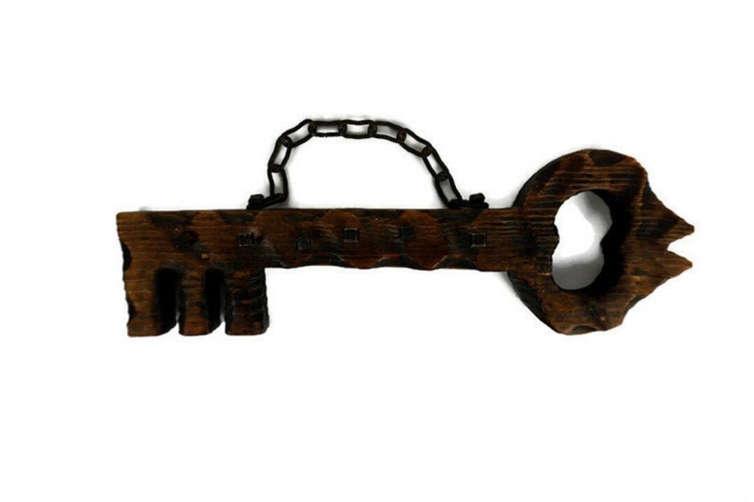 Vintage Wooden Key Display, Wall Hanging Wooden Key Holder Etsy