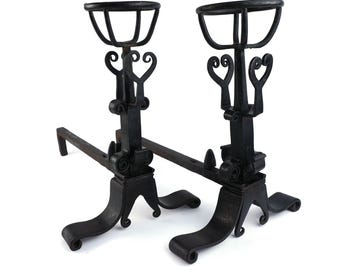 19e-eeuwse Franse kachels, vintage kachelhaarden Frankrijk, grote ijzeren kachels