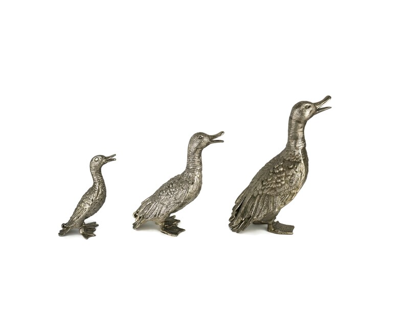 Antique Duck Figurine Set Outdoor Duck Figurine Set Etsy