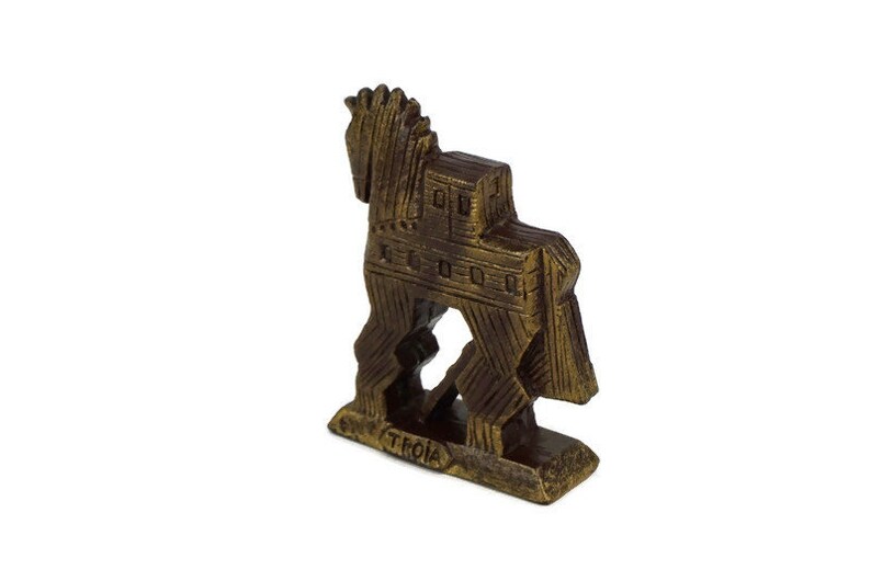 Trojan Horse Statue Greek Mythology Art Trojan War Etsy