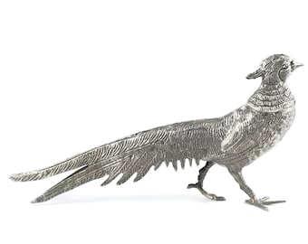 Antique Peacock Figurine, Peacock Engraved Statue