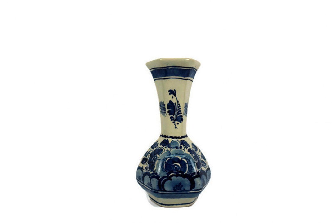 Hand Painted Delft Ceramic Vase Etsy