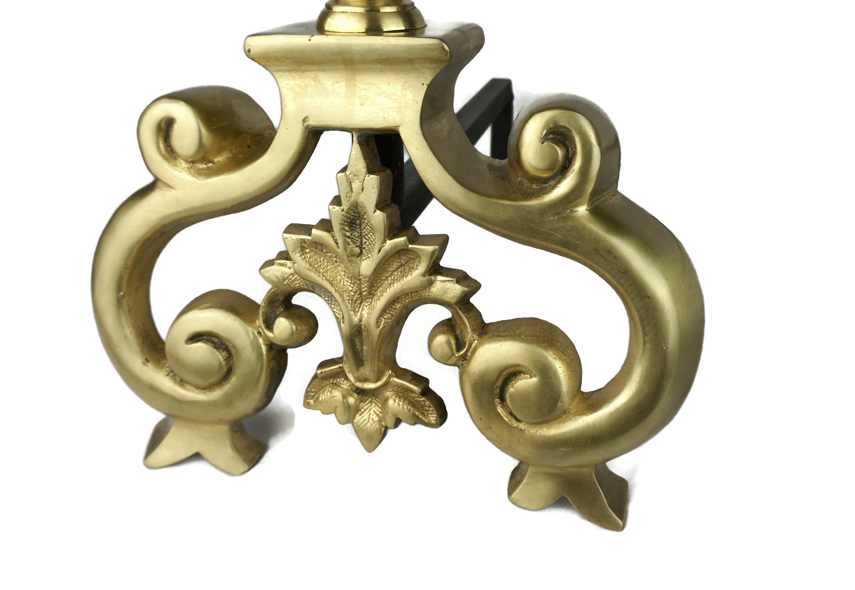 Antique French Andirons 19th Century Fireplace Andirons Etsy