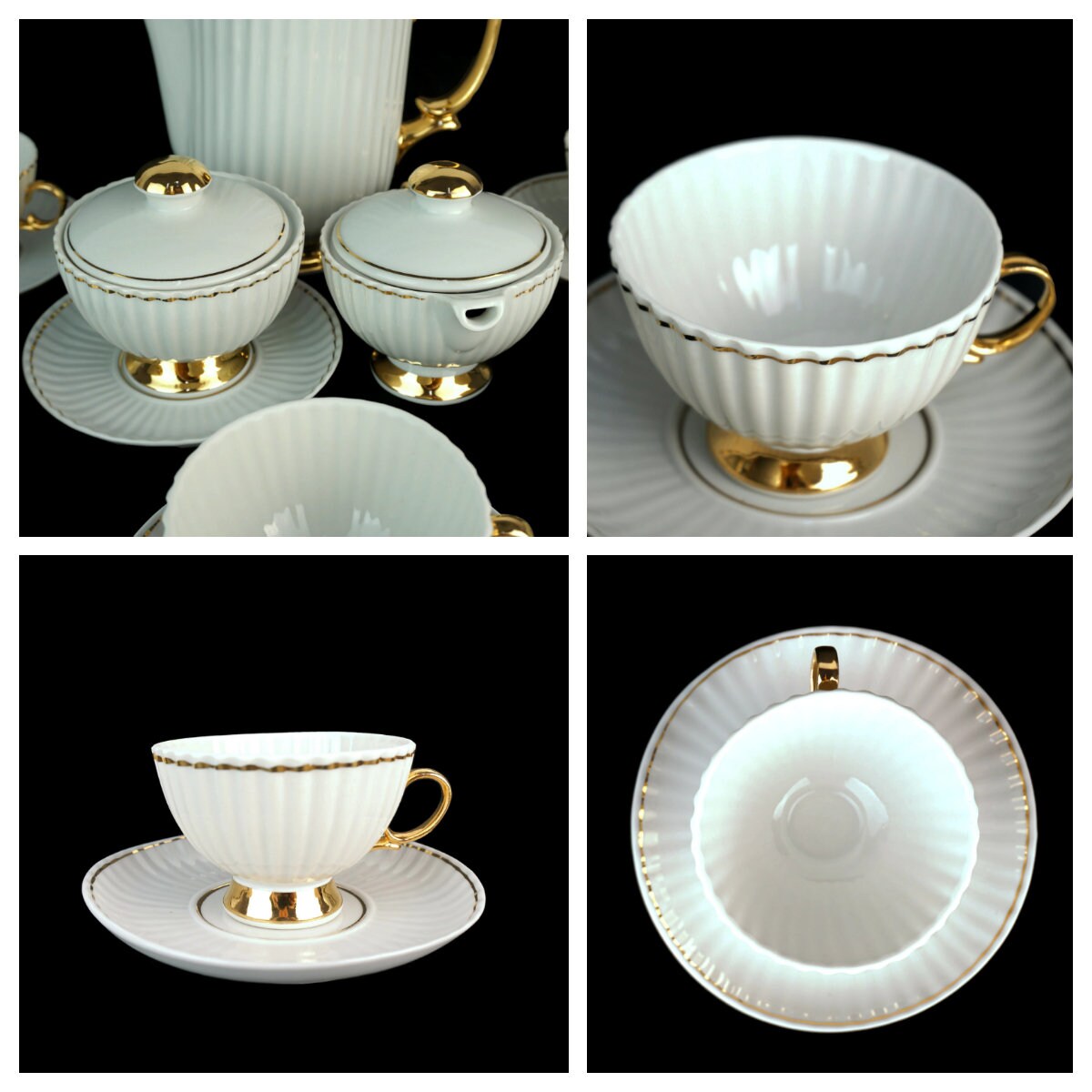 Vintage Porcelain Coffee Tea Set, Porcelain Coffee Tea Set - Etsy