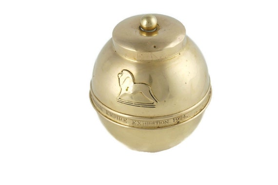 Vintage Lipton Tea Brass Bowl, English Tea lipton