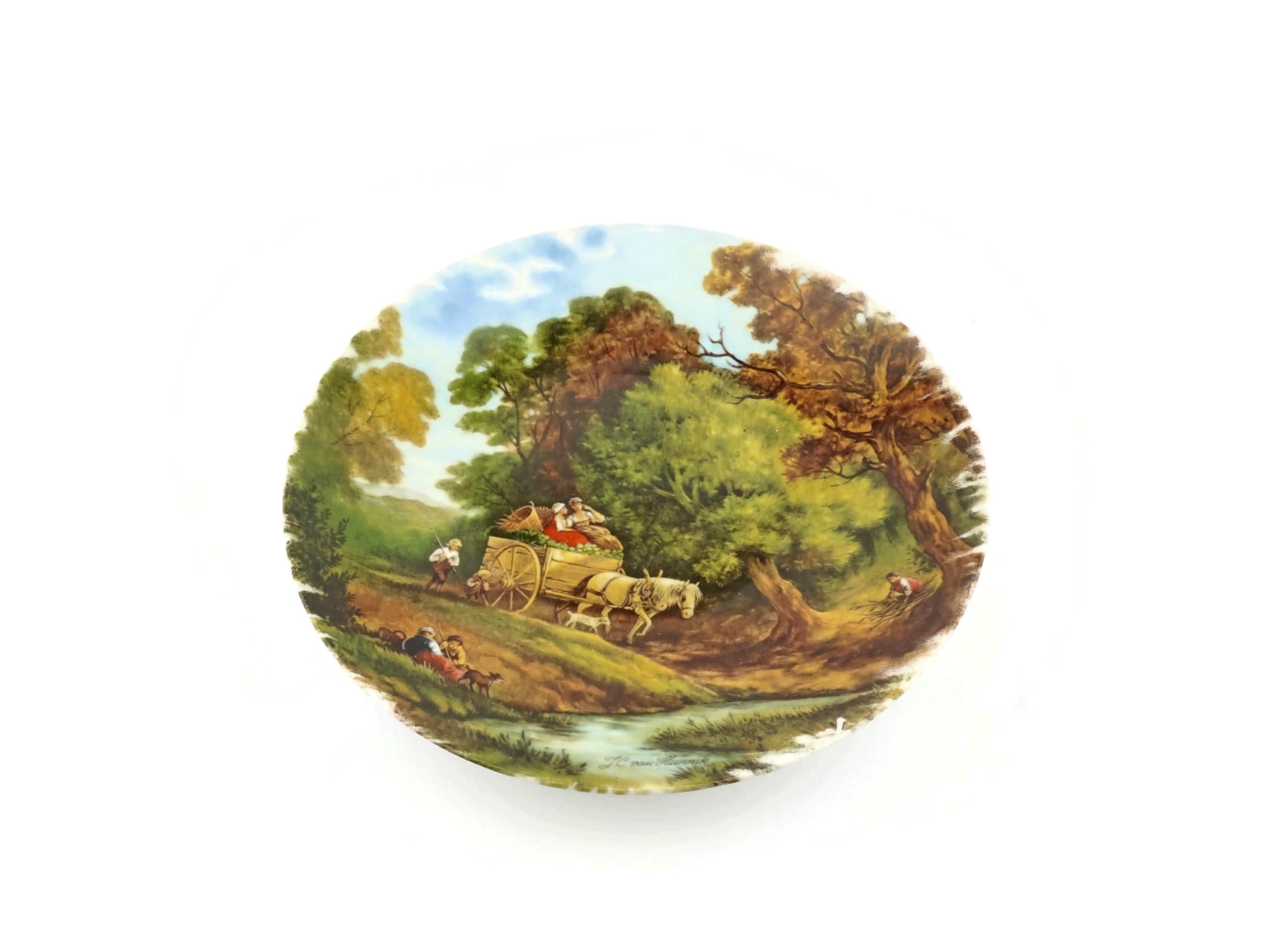 Vintage Royal Schwabap Plate, Holland Hand Painted Ceramic Plate