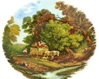 Vintage Royal Schwabap Plate, Holland Hand Painted Ceramic Plate