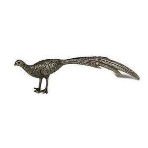 Vintage Bronze Peacock Figurine