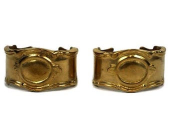 Antique Brass Curtain Hooks, Brass Pair Curtain Rod Holders