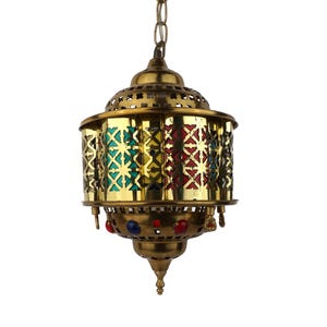 Lampe à Suspension Marocaine, Lustre Ancien De Style Arabe