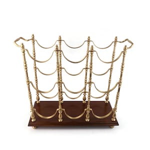 French Wine Bottle Stand, Vintage Bottle Holder, Wine Bottle Rack