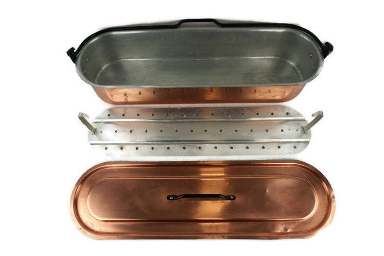 French Copper Fish Poacher for sale Only 4 left at 70