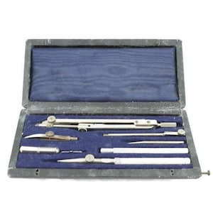 Vintage Drawing Tool Set in Original Box