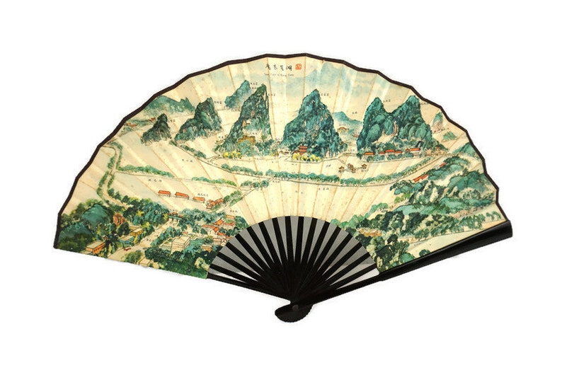 Vintage Chinese Hand Fan image 2