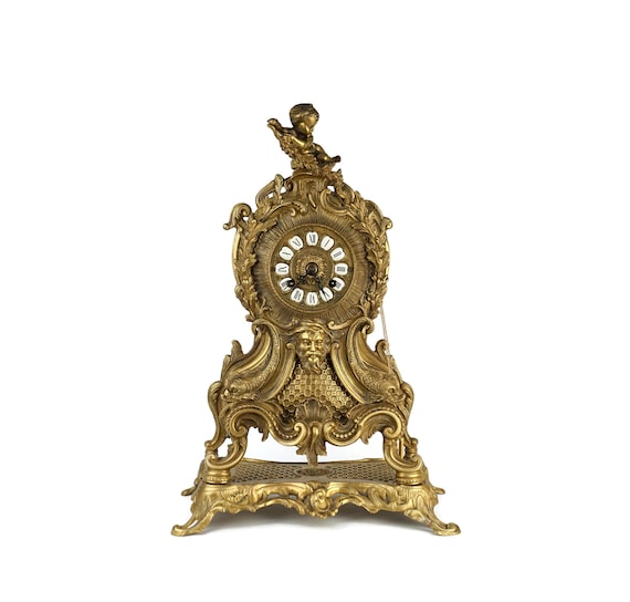Horloge De Table Vintage à Balancier - Style Européen, Plastique Marron, Décoration Salon Bureau Sans Pile