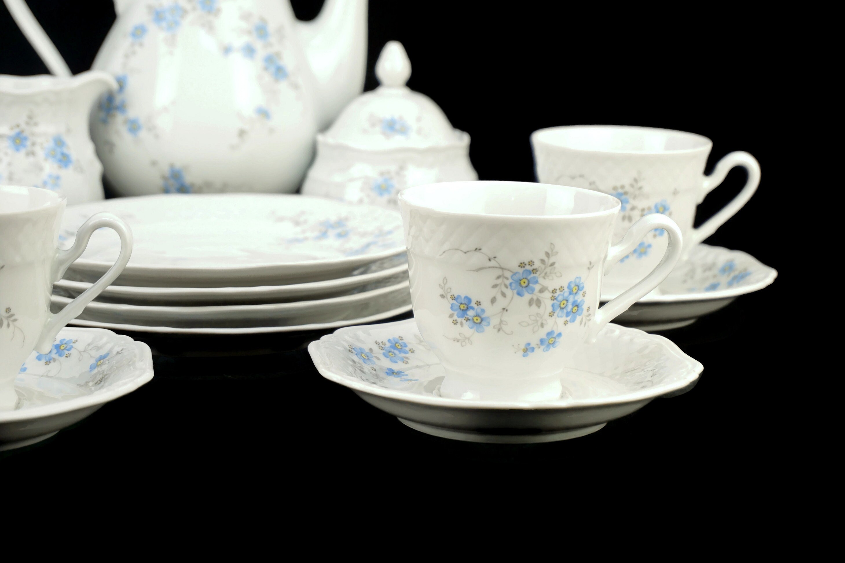 Vintage Porcelain Tea Coffee Set, Bavarian Porcelain Tea Coffee Set - Etsy