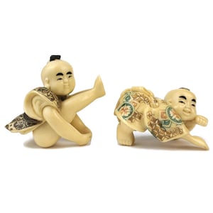 Antique Chinese Kids Statues, Chinese Art Statues, Handpainted Chinese kids Statues