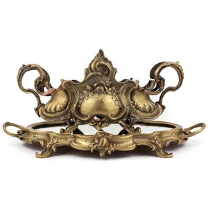 French Bronze Jardiniere, 19th Century Jardiniere With Mirrored Base, Collectible Bronze Jardiniere