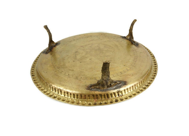 16世紀　オスマントルコ　ブロンズ　銅製　大型トレイ　アンティーク 16世紀 オスマントルコ ブロンズ 銅製 大型トレイ アンティーク トルコ