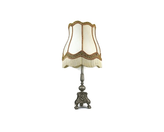 Antique Table Lamp, Horses Table Lamp, Victorian Large Table Lamp