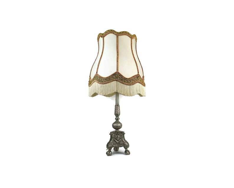 Antique Table Lamp, Horses Table Lamp, Victorian Large Table Lamp image 1