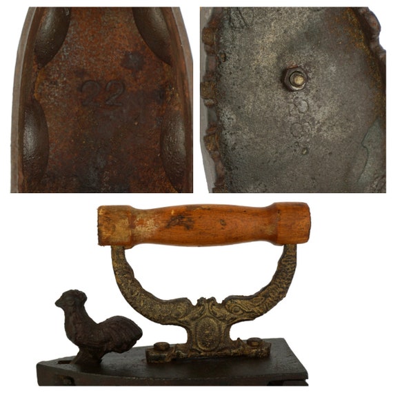 骨董品】鋳鉄アイロン アンティーク フランスから届いたアンティークの