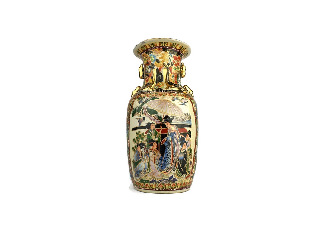 Antique Chinese Vase Handpainted Chinese Vase Large Ceramic Vase Antique Chinese Vase Handpainted Chinese Vase Large Ceramic Vase
