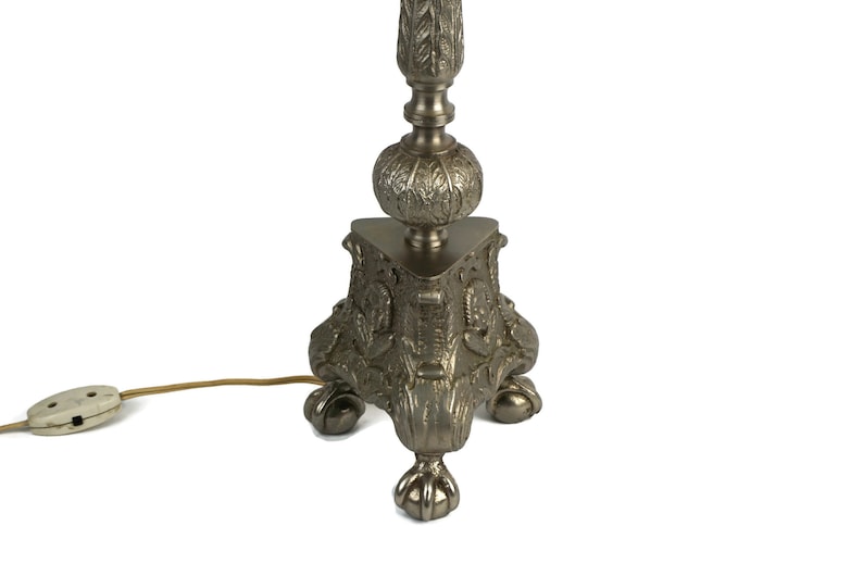 Antique Table Lamp, Horses Table Lamp, Victorian Large Table Lamp image 8
