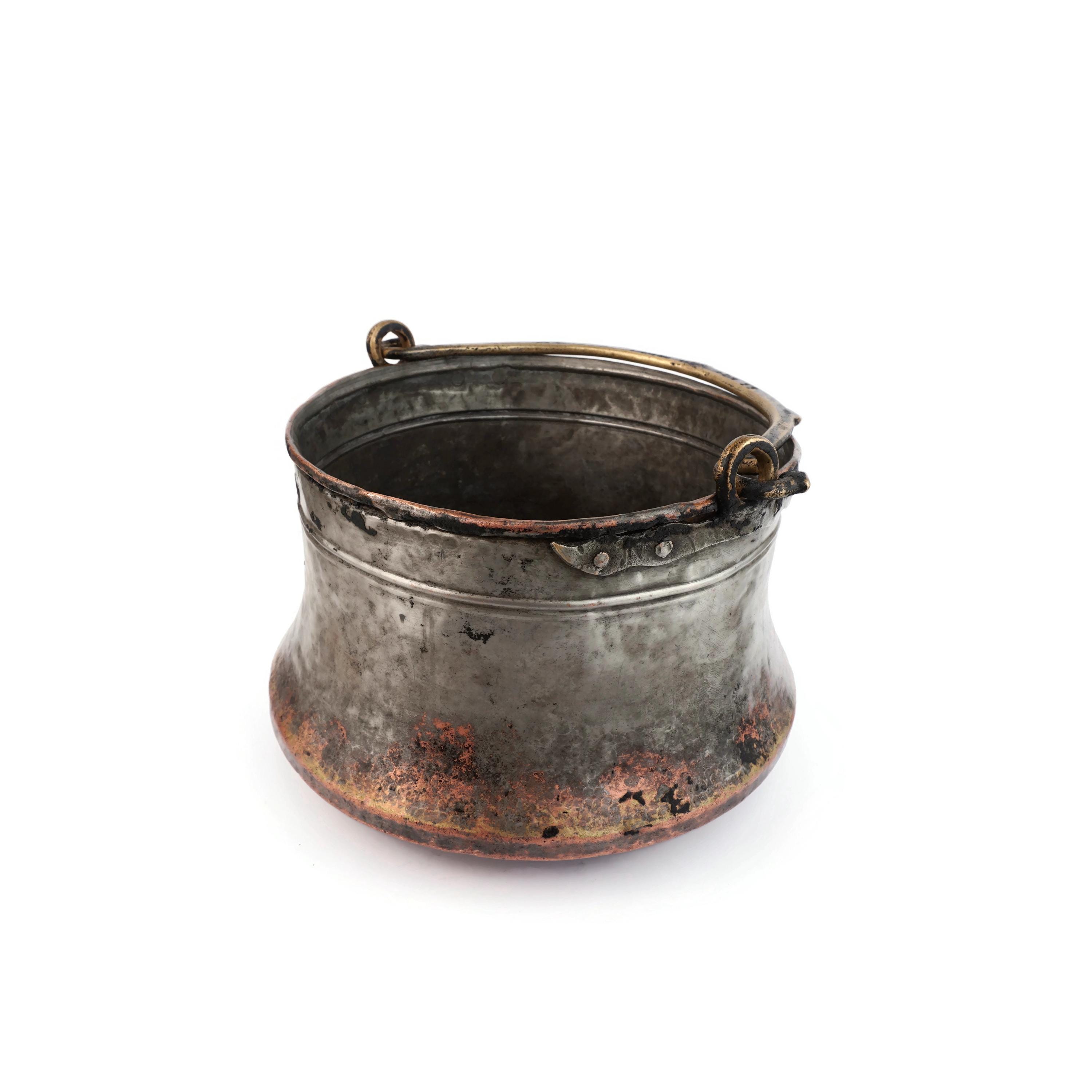 19th Century Copper Cauldron, Hand Hammered Copper Cauldron, Handmade ...