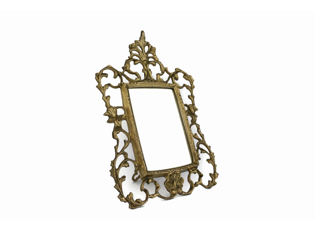 Vintage Vanity Mirror With Stand Antique Victorian Makeup Etsy