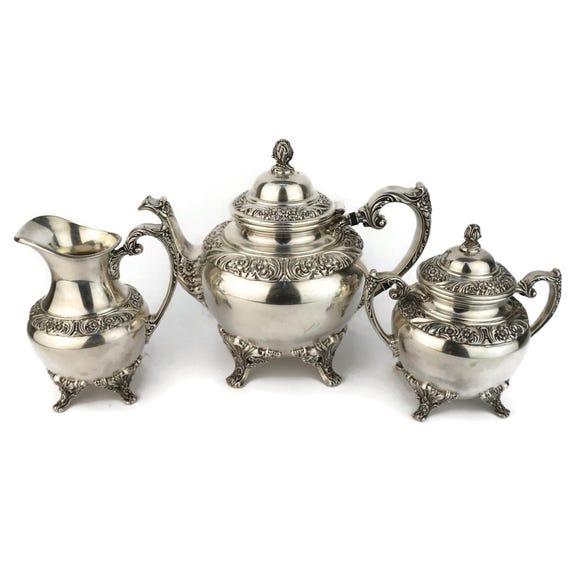1847 Rogers Bros Silver Plated Coffee Tea Set - Etsy