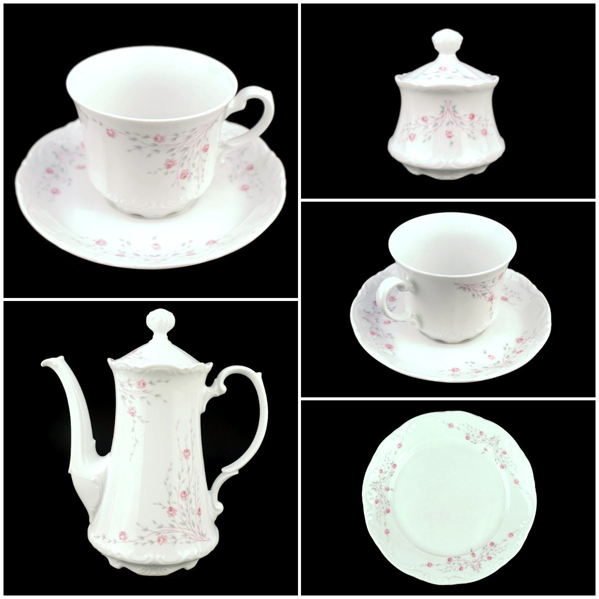 Vintage Porcelain Coffee Tea Set - Etsy