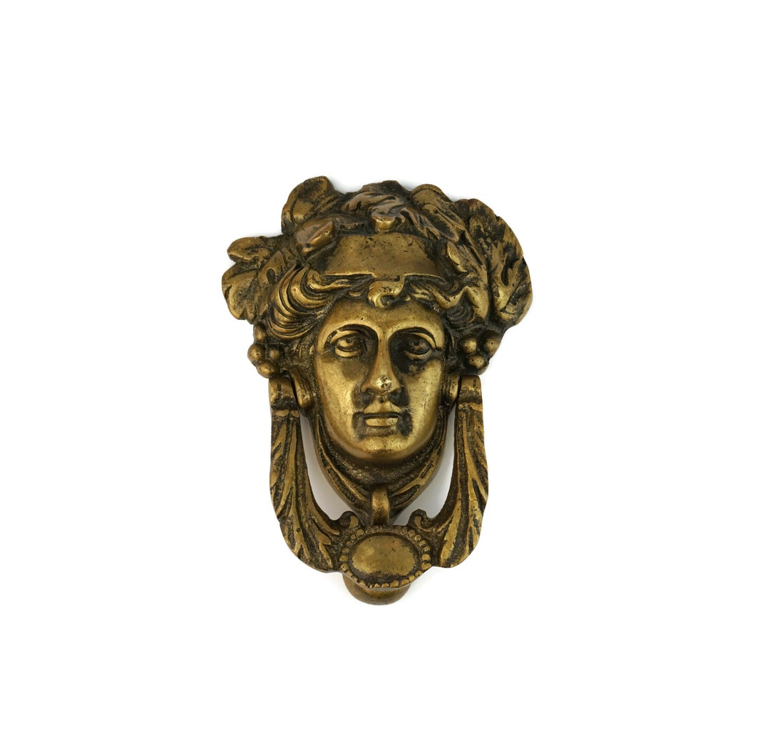 Antique Bronze Door Knocker Athena Bronze Door Knocker 19th Etsy