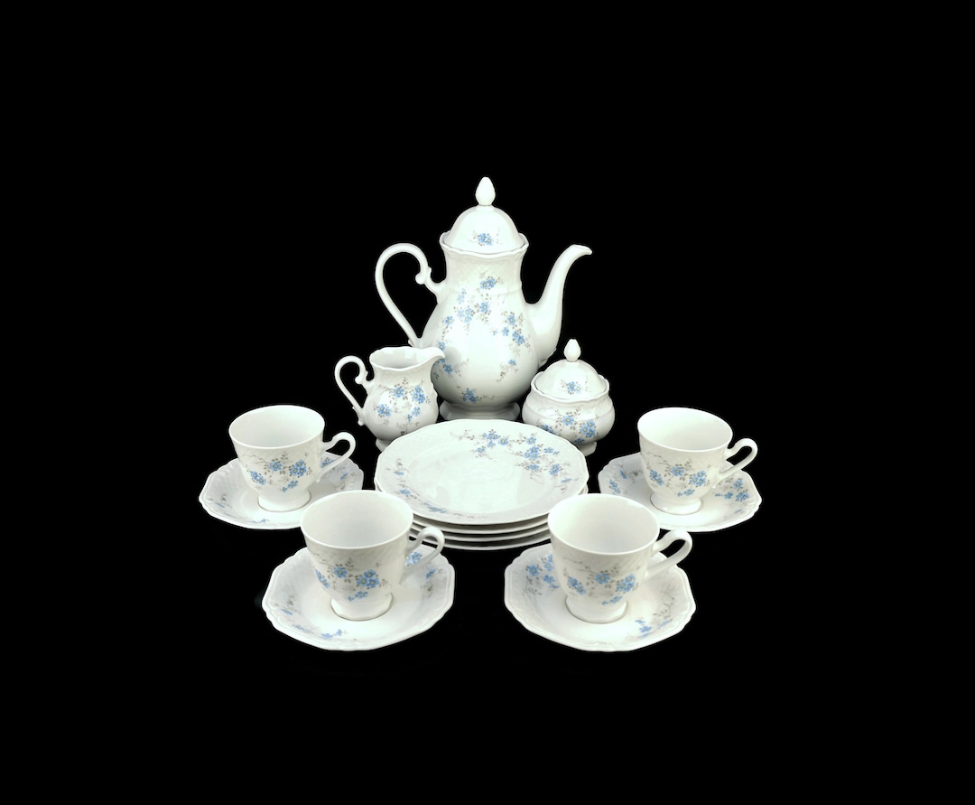 Vintage Porcelain Tea Coffee Set, Bavarian Porcelain Tea Coffee Set - Etsy