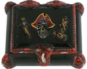 Wooden Pirate Storage Box