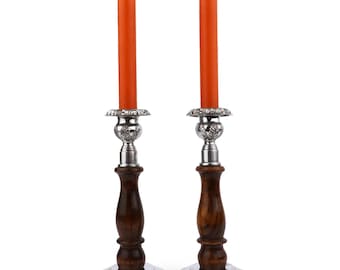 木製ツイストキャンドルホルダー2個セット アルミ製ツイストキャンドルホルダー2個セット - Etsy 日本