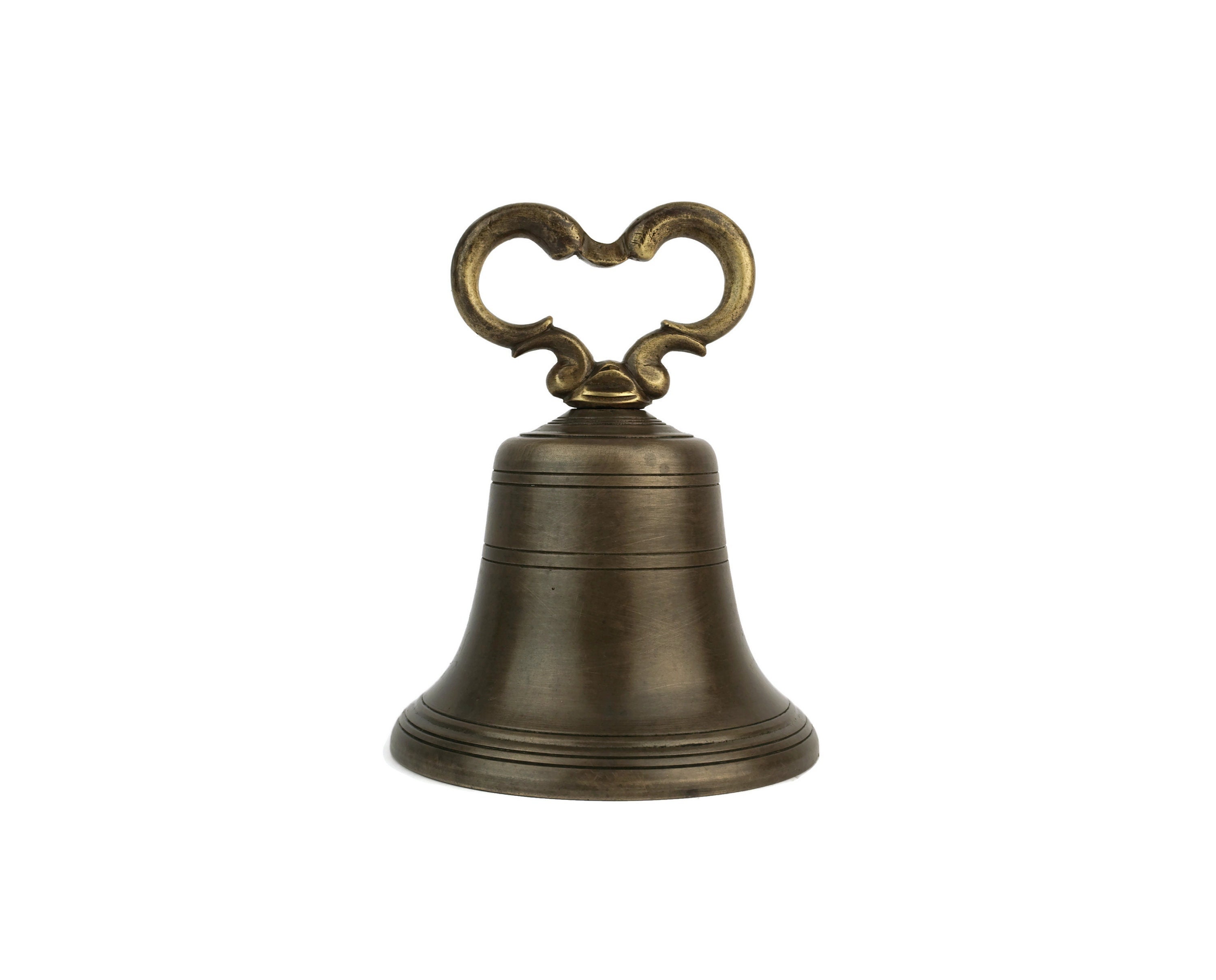 Brass Bell Small Clear Toned Heavyweight for Ritual, Ceremony