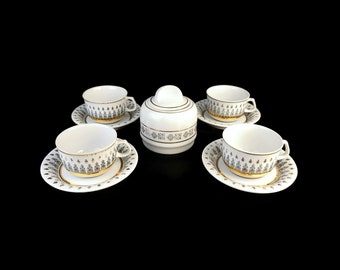 Vintage porseleinen koffietheeset, porseleinen koffietheeset