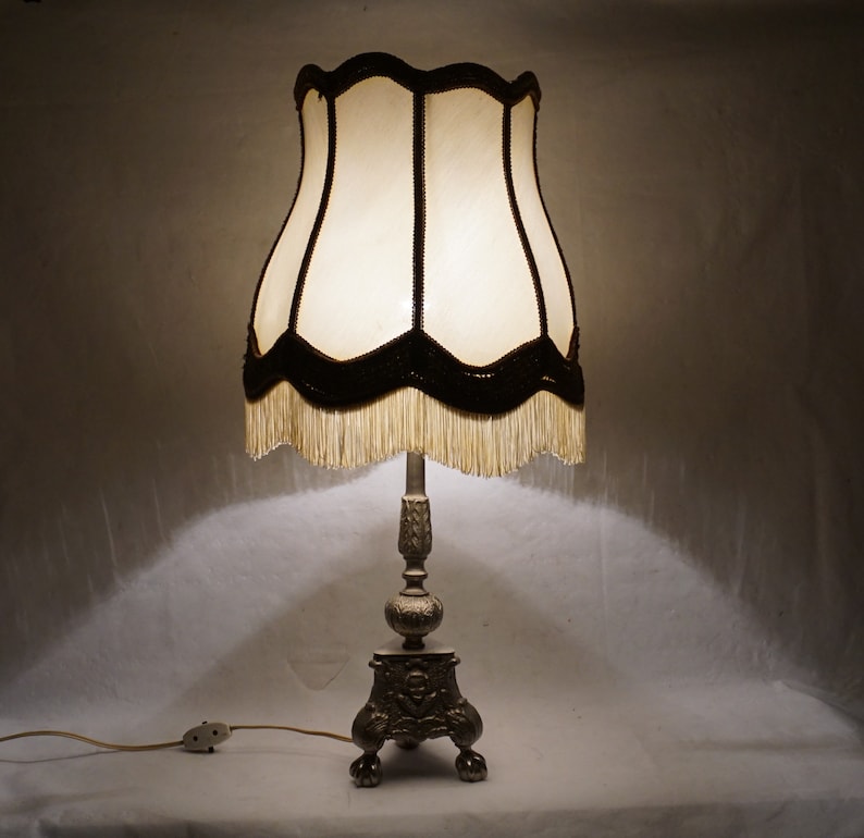 Antique Table Lamp, Horses Table Lamp, Victorian Large Table Lamp image 2