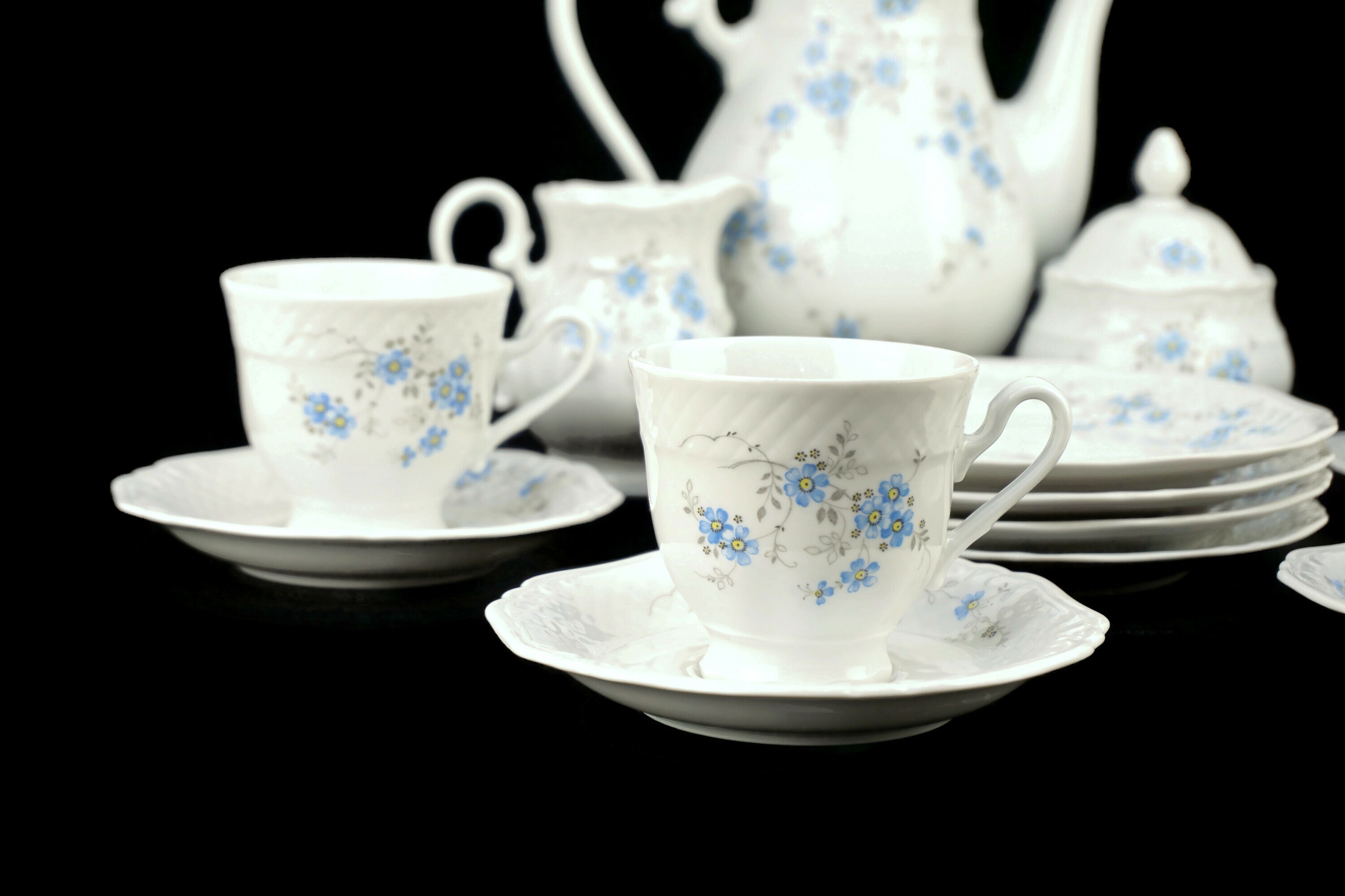 Vintage Porcelain Tea Coffee Set, Bavarian Porcelain Tea Coffee Set - Etsy