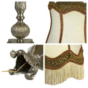 Antique Table Lamp, Horses Table Lamp, Victorian Large Table Lamp image 4